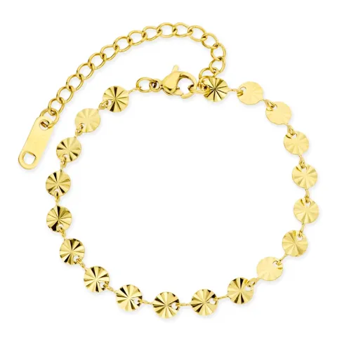 vanntett armbånd i forgylt stål - OCEANA