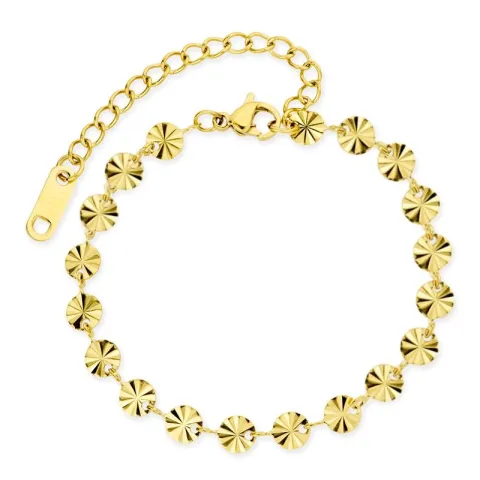 vanntett armbånd i forgylt stål - OCEANA