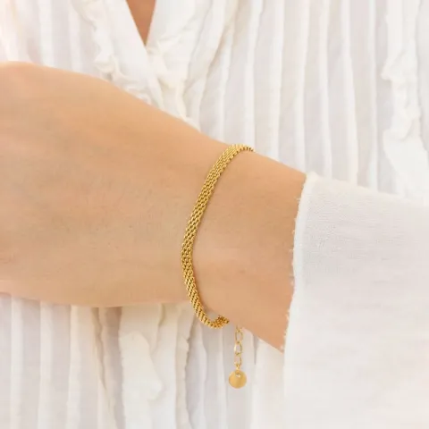 vanntett armbånd i forgylt stål - OCEANA