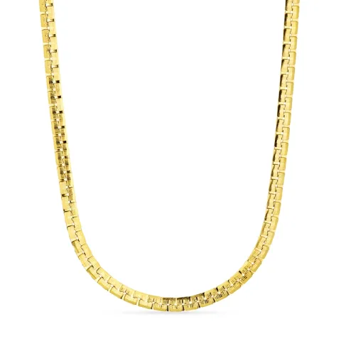 vanntett halskjede i forgylt stål - OCEANA