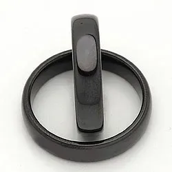 Gifteringer i svart stål