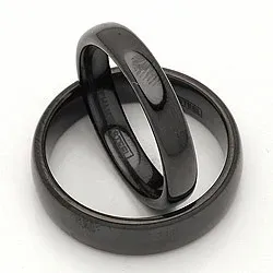 Gifteringer i svart stål