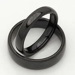 Gifteringer i svart stål