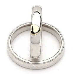 Gifteringer i sølv og 14 karat gull