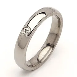 Giftering i titanium 0,05 ct