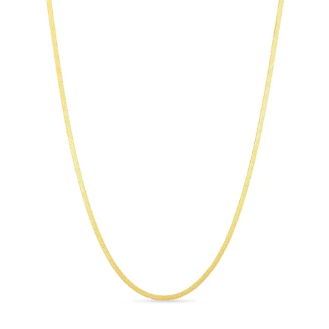 vanntett halskjede i forgylt stål 38 + 5 cm x 2,0 mm  - OCEANA