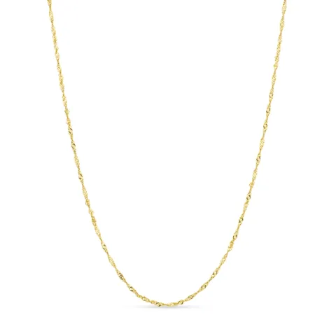 vanntett halskjede i forgylt stål 45 cm x 1,7 mm  - OCEANA