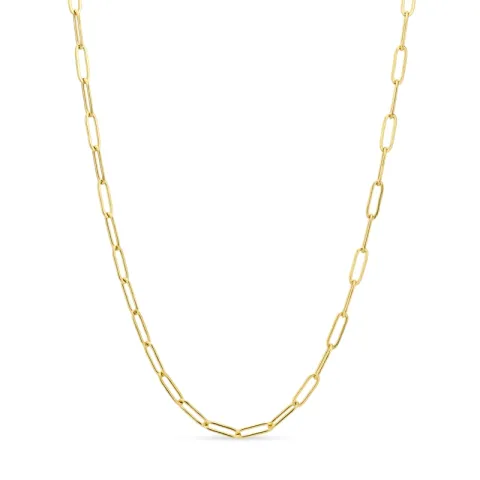 vanntett halskjede i forgylt stål 60 cm x 3,5 mm  - OCEANA