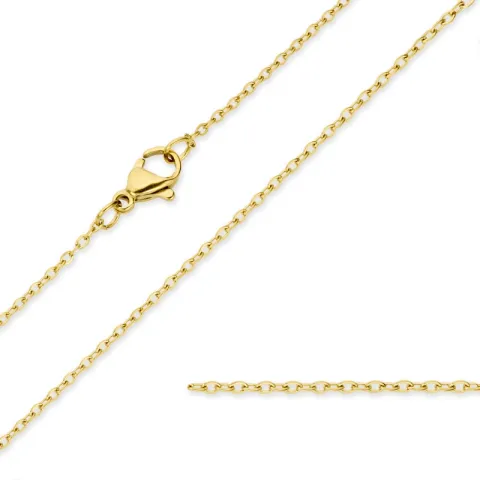 vanntett halskjede i forgylt stål 45 cm x 1,4 mm  - OCEANA