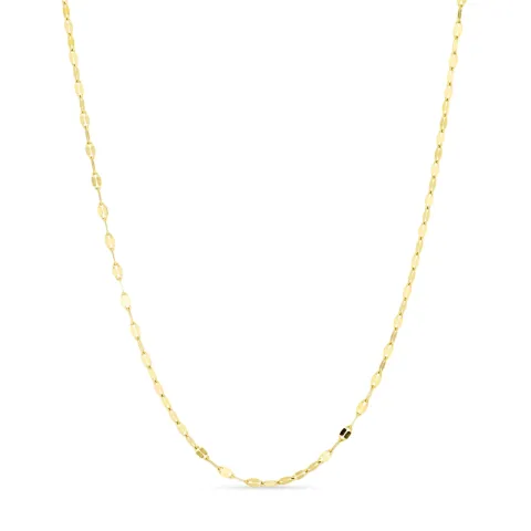 vanntett halskjede i forgylt stål 40+5 cm x 2 mm  - OCEANA