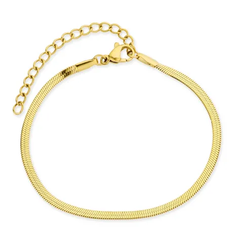 vanntett slangearmbånd i forgylt stål 16+5 cm x 2,5 mm  - OCEANA