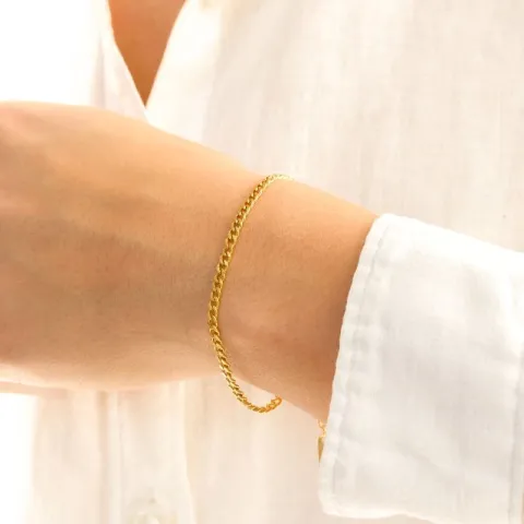 vanntett panserkjede i forgylt stål  x 3,0 mm  - OCEANA