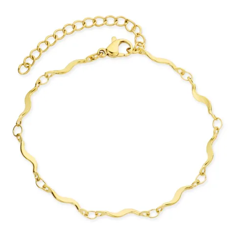 vanntett armbånd i forgylt stål 16+5 cm x 2,7 mm  - OCEANA