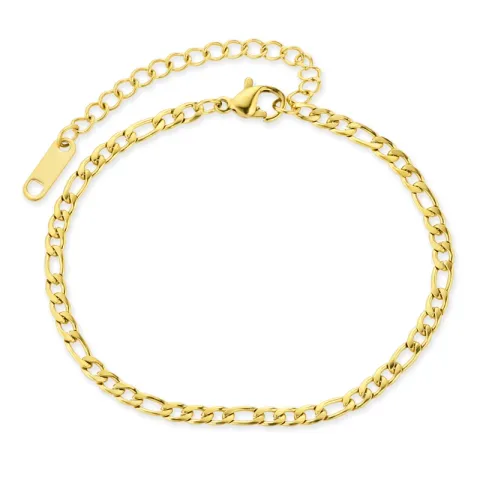 vanntett armbånd i forgylt stål 16+5 cm x 3 mm  - OCEANA