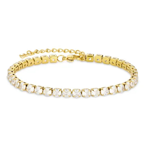 vanntett zirkon armbånd i forgylt stål - OCEANA