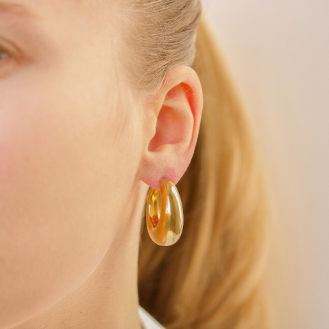 28 mm vanntette halvcreol i forgylt stål - OCEANA