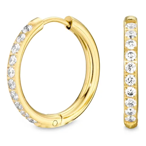 21 mm vanntette zirkon creol i forgylt stål - OCEANA