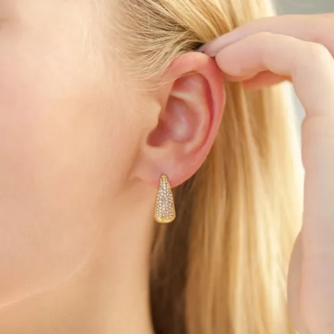 vanntette zirkon creol i forgylt stål - OCEANA