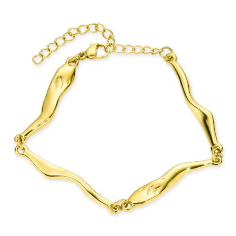 vanntett armbånd i forgylt stål - OCEANA