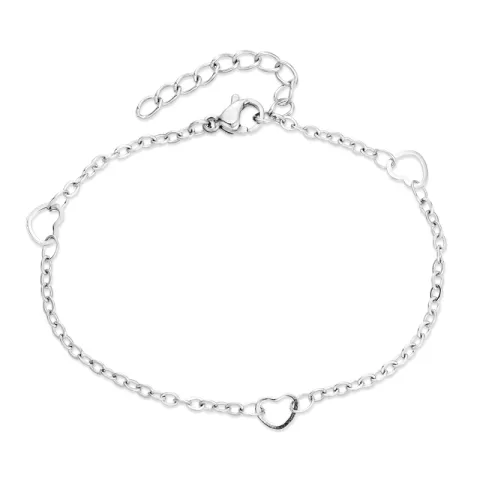 vanntett hjerte armbånd i stål  x 5,0 mm  - OCEANA