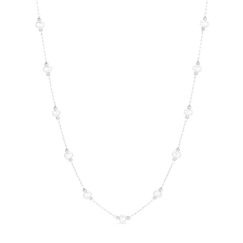 vanntett perle halskjede i stål - OCEANA