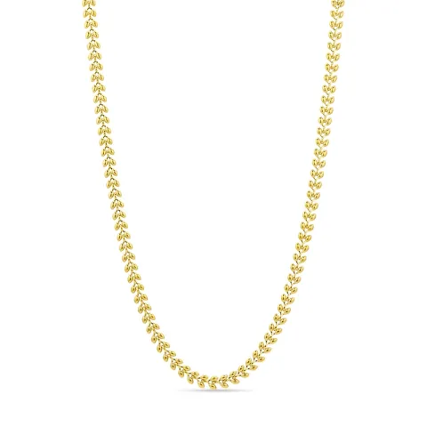 vanntett halskjede i forgylt stål - OCEANA