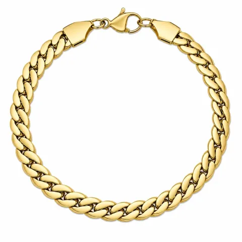 vanntett armbånd i forgylt stål  x 6,5 mm 