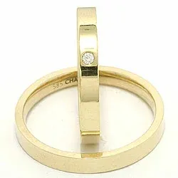 Gifteringer i 9 karat gull 0,02 ct