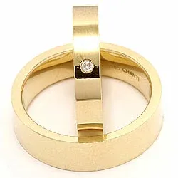 Gifteringer i 9 karat gull 0,02 ct