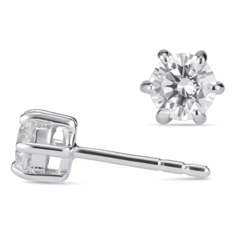 5 mm zirkon ørestikker i sølv