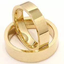 gifteringer i 14 karat gull - par