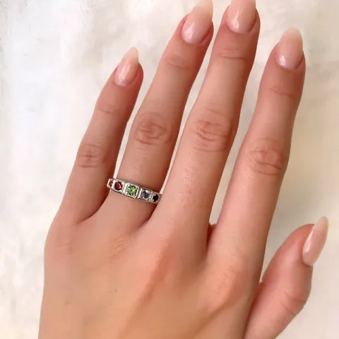 Fingerringer sølv ring i rodinert sølv