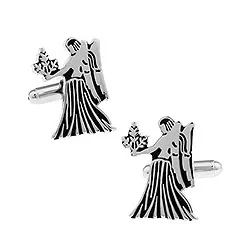 Stjernetegnet jomfruen mansjettknapper i Rustfritt stål