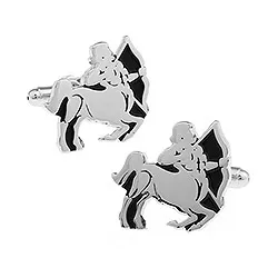 Stjernetegnet skytten mansjettknapper i Rustfritt stål