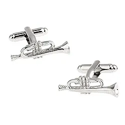 Trompet mansjettknapper i Rustfritt stål