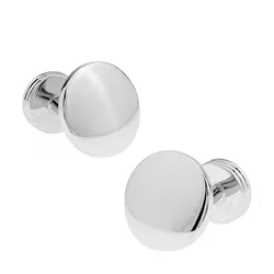 Runde mansjettknapper i Rustfritt stål