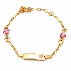 kolleksjonsprøve Little Ones barnearmbånd i forgylt sølv