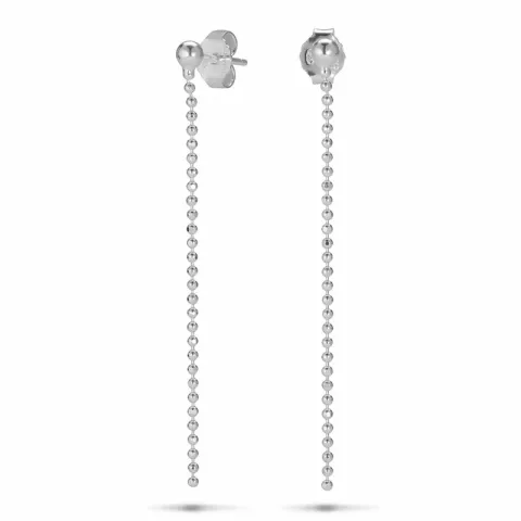 lange sølv øredobber i forgylt sølv