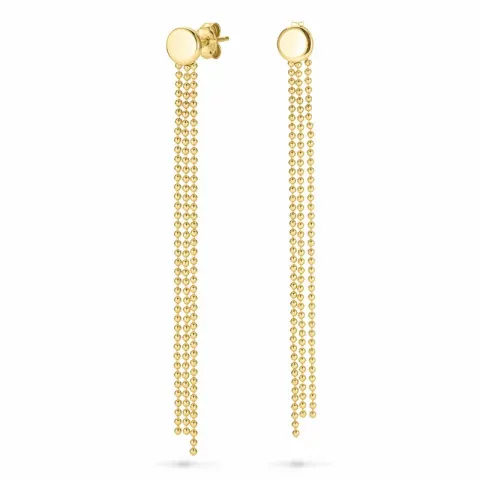 lange øredobber i forgylt sølv