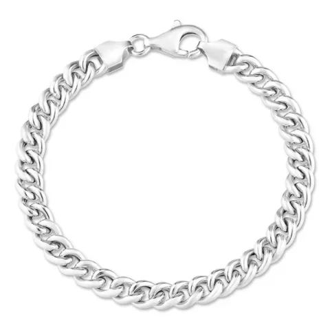 panserarmbånd i sølv 17, 18cm x 5,8 mm