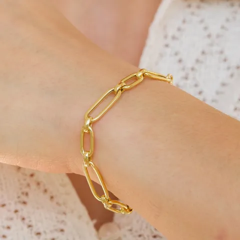 armbånd i forgylt sølv  x 6,3 mm