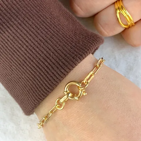 armbånd i forgylt sølv  x 4,1 mm