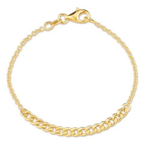 panserarmbånd i forgylt sølv x 3,9 mm