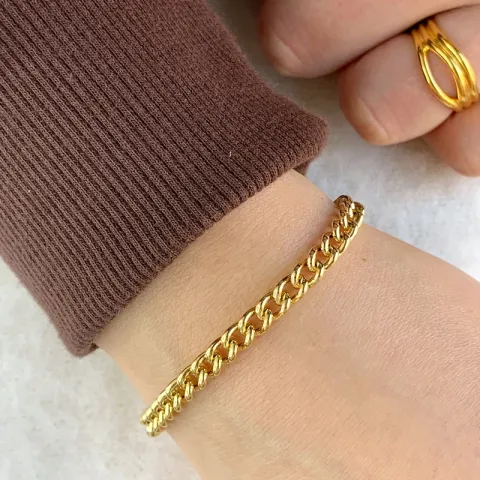 panserarmbånd i forgylt sølv x 5,3 mm