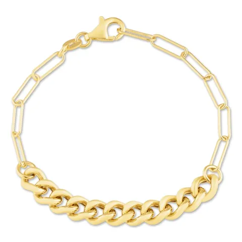 panserarmbånd i forgylt sølv x 6,6 mm