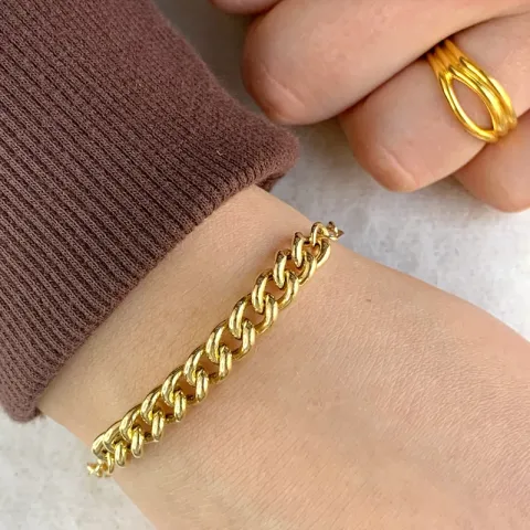 panserarmbånd i forgylt sølv x 6,6 mm