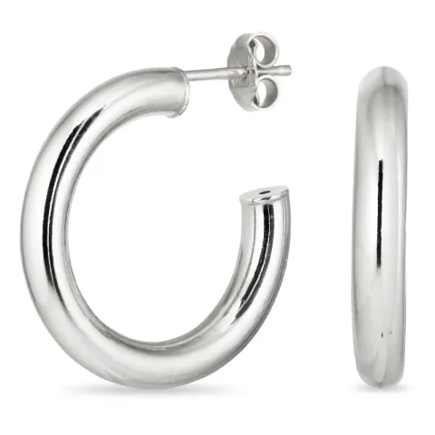 25 mm halvcreol i sølv