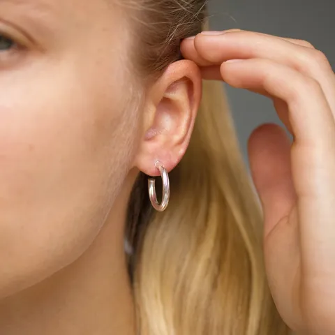 20 mm halvcreol i sølv