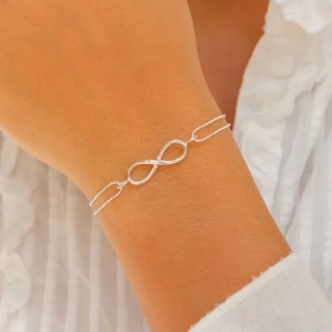 infinity armbånd i sølv