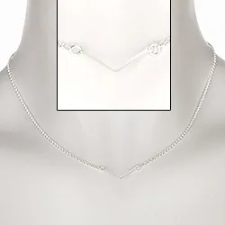 Halskjede i sølv med anheng i sølv